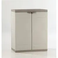 Plastiken Armoire de rangement, 9205, 2 portes, marron