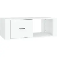 vidaXL Table basse blanche 100x50,5x35 cm Bois composite