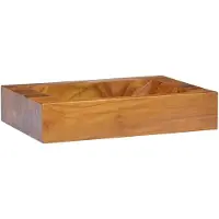 vidaXL Lavabo en bois massif teck 50x35x10 cm