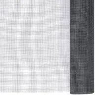 The Living Store Moustiquaire en fibre de verre 80x2000 cm Gris