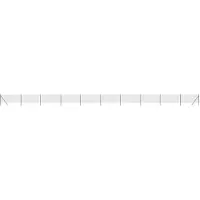 The Living Store Clôture grillagée Anthracite 1x25 m Acier galvanisé