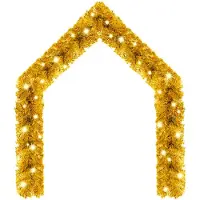 The Living Store Guirlande de Noël avec LED 20 m Golden