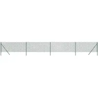 The Living Store Clôture grillagée Vert 1x10 m