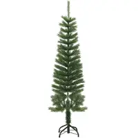 The Living Store Sapin de Noël artificiel avec support Svelte 150 cm PE