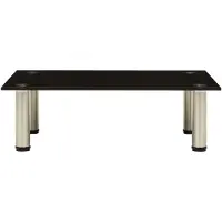 The Living Store Table TV 60x35x17 cm noir verre trempé