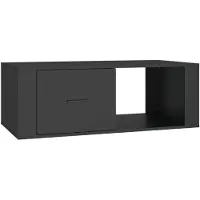 vidaXL Table basse noire 100x50,5x35 cm Bois composite
