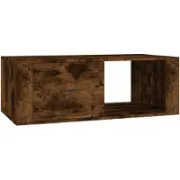 vidaXL Table basse chêne fumé 100x50,5x35 cm bois composite