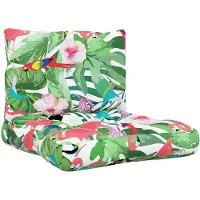 vidaXL Coussins de palette lot de 2 multicolore tissu Oxford