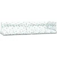 vidaXL Coussins de palette lot de 5 motif de feuilles tissu