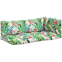 vidaXL Coussins de palette lot de 3 multicolore tissu Oxford