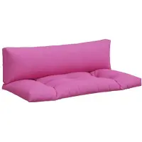 vidaXL Coussins de palette lot de 2 rose tissu Oxford