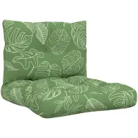 vidaXL Coussins de palette lot de 2 motif de feuilles tissu Oxford