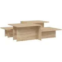 vidaXL Tables basses 2 pcs. chêne Sonoma bois composite