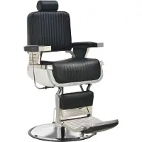 vidaXL Fauteuil de coiffure noir 68x69x116 cm simili-cuir