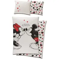 Carbotex Disney Minnie Mouse Bettbezug - kiss 140x200 cm