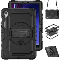 Accezz Coque arrière Defender XT pour Samsung Galaxy Tab S10 Lite / S9 11 pouces / S10 FE / S9 FE 10.9 pouces - Noir