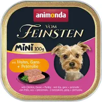 Animonda Vom Feinsten Mini with Chicken, Goose, and Parsley wet food for small breed dogs 24x100g