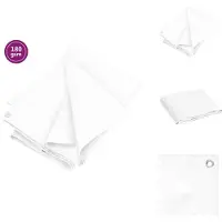 vidaXL Bâche 180 g/m² 4x5 m blanc HDPE - Bâches