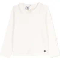 Petit Bateau Fille A05fx Tee-Shirt Manches Longues, Blanc Marshmallow, 6 Ans EU