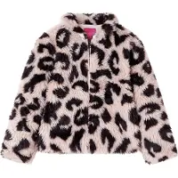 vidaXL Manteau pour enfants en Fourrure artificielle rose clair 128