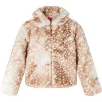 vidaXL Manteau pour enfants en Fourrure artificielle Cognac 92