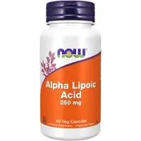 Now , Acide Alpha-Lipoïque, 250 mg, 60 Capsules Végétales