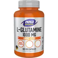 Now , Sport, L-Glutamine, Double Concentration, 1 000 mg, 120 Gélules Végétales