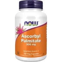Now , Palmitate d'Ascorbyle, 500 mg, 100 Capsules Végétales