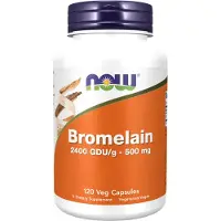 Now , Bromélaïne, 500 mg, 120 Gélules Végétales