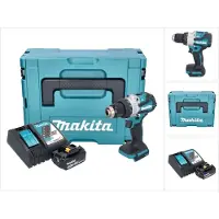 Makita DHP 489 RT1J Perceuse-visseuse à percussion sans fil 18 V 73 Nm Brushless + 1x batterie 5,0 Ah + chargeur + Makpac