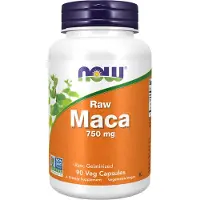 Now Maca 750 mg Cru (Concentré 6:1) 90 Capsules Végétales
