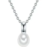 Valero Pearls Chaîne argent / blanc perle