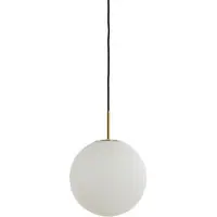 Light & Living - suspension - Medina - blanc - verre - Ø 25cm - E27 - 2963026