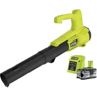 Ryobi - Souffleur 18V ONE+ Turbo Jet - Souffleur de 145 km/h - Débit d'air max. : 7,1 m³/min + Batterie 4,0 Ah et chargeur - RY18BLA-140