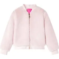 vidaXL Veste pour enfants en Fourrure artificielle rose tendre 116
