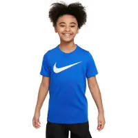 Nike Swoosh Cw6941 Short Sleeve T-shirt Bleu 4-5 Years Garçon