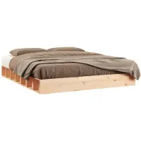 vidaXL Lit en bois massif 180x200 cm