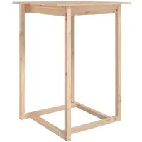 The Living Store Table de bar 80x80x110 cm pin massif