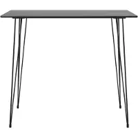 The Living Store Table de bar noir 120x60x105 cm