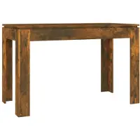 The Living Store Table de salle à manger chêne fumé 120x60x76 cm bois composite