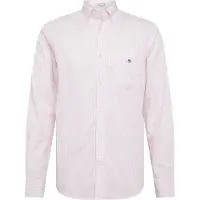 Gant pour homme. 3000130 Chemise Regular Fit chemise en popeline rose à rayures (XL), Casuel, Coton, Classique, Manche longue
