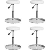 vidaXL Chaises de salle à manger 4 pcs. Blanc Similicuir