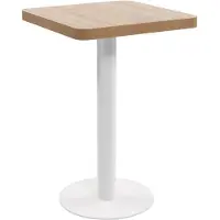 vidaXL Table de bistrot marron clair 50x50 cm MDF