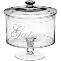5five Simply Smart Bonbonnière Gateaux sur pied, boîte à biscuits, verre, transparent, 1.8 L, 115632
