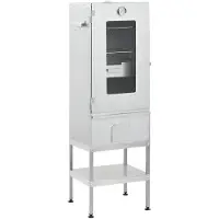 vidaXL Fumoir avec table Acier galvanisé