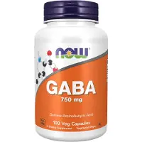 Now Supplements GABA (acide gamma-aminobutyrique) 750 mg Soutien des neurotransmetteurs* 100 capsules v g tales