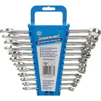 Silverline Jeu de 12 clés mixtes - 8 - 19 mm