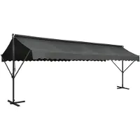 vidaXL Store autoportant 600x300 cm Anthracite