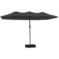 vidaXL Parasol double anthracite 449x265 cm
