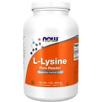Now , Poudre Pure de L-Lysine, 1 lb (454 g)